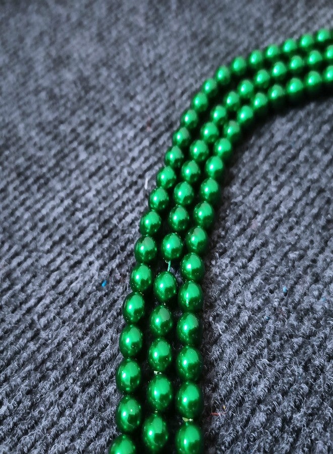 RITIKA CRAFT Plastic 8 mm Beads/moti Kit 300 pcs for Jewellery Making/Craftwork/Decorations (Green) - Image 1
